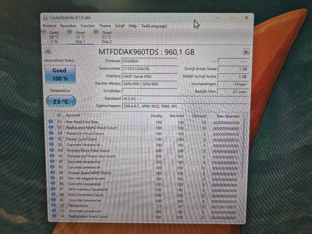 30x DELL EMC 960GB SSD | MTFDDAK960TDS | Enterprise SSD - Afbeelding 3