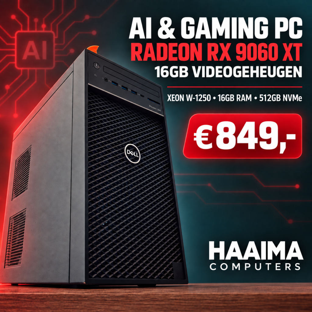 Dell Precision AI & Gaming PC – RX 9060 XT 16GB